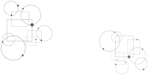 Abstract technology and science background design. Gray and white background, technology background design and communication connection.
