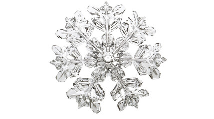 snowflake on transparent background