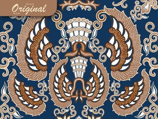 Batik background design from Indonesia
