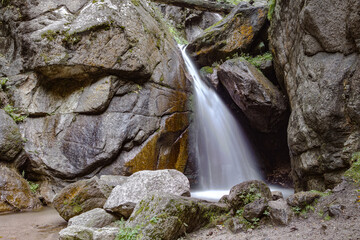 waterfall in the mountains