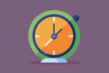 Minimalist abstract clock symbolizing daylight saving time change and seasonal transition