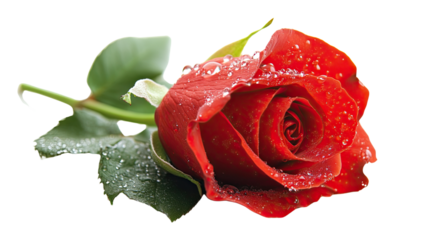 rose on a transparent background