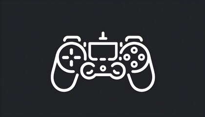 Obraz premium GAME CONTROLLER LINE ART DRAWING