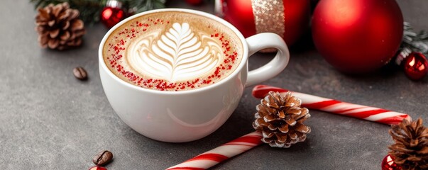 Holiday Sip & Shop, Promote your holiday pop-up or event with coffee and Christmas vibes.