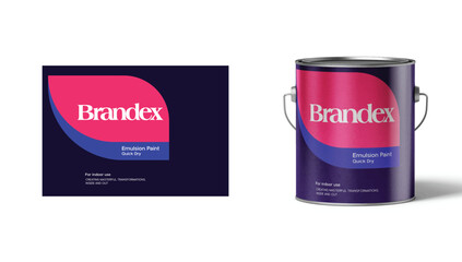 Paint Can 1 - Packaging Label Design