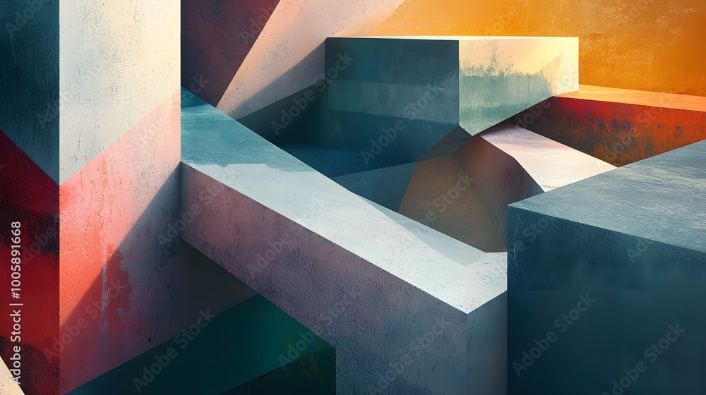 Poster abstract architecture background.