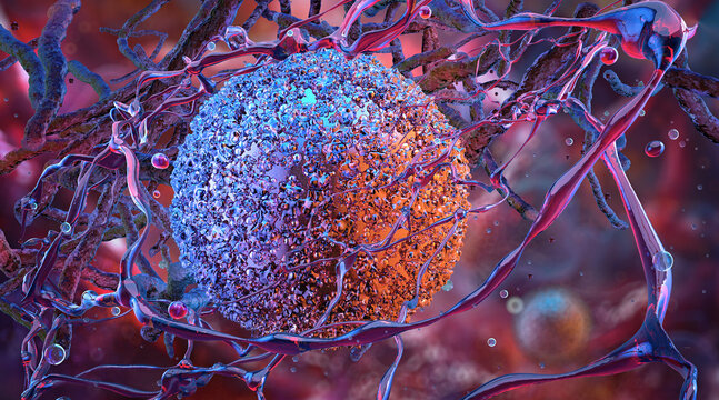 Mycoplasma bacteria, microscopic image. Mycoplasma, self-replicating bacteria pathogen infections; pneumonia, bronchitis, human urogenital disease. Sexual health, bacteriology, microbiology science 3D