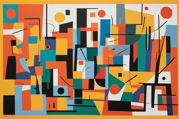 Obraz premium background with squares