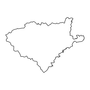 Kasur district map, administrative division of Pakistan. Vector illustration.