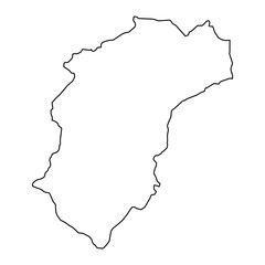 Khushab district map, administrative division of Pakistan. Vector illustration.