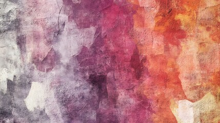 Fiery Horizons: A Grunge Art Illustration of Explosive Colors and Textures