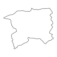 Talagang district map, administrative division of Pakistan. Vector illustration.