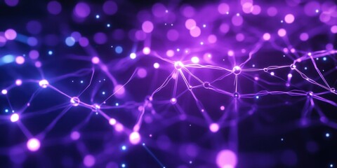 Obraz premium purple light particles background