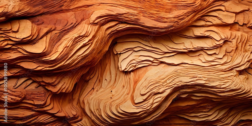 Poster the image is of a piece of wood with a very rough texture
