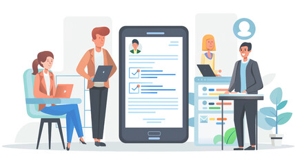 Online Agreement Contract Partnership. Electronic signature, Electronic Signing documents on digital screen.