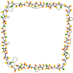 Christmas simple decoration, vector background