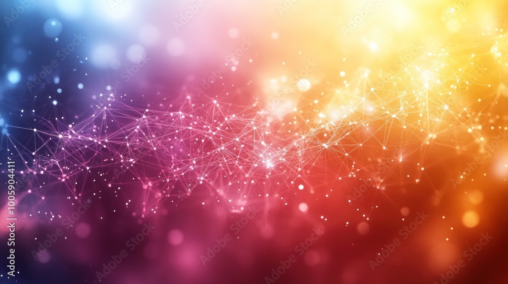 Poster abstract network connection background