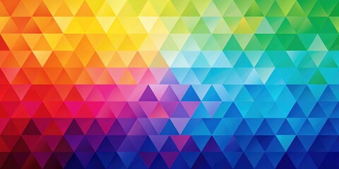 Colorful geometric background with abstract triangle shapes in a gradient design, triangulated, colorful, abstract