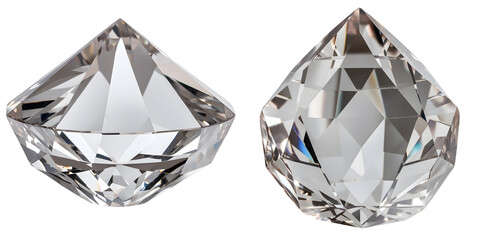 crystal diamond set isolated