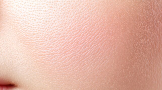 Close-up of smooth skin texture highlighting natural beauty and softness, perfect for beauty and skincare concepts.