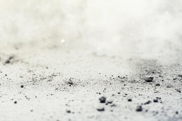 Textured soil particles and grains on a light background: applying earth layers for a worn or retro look in photographs