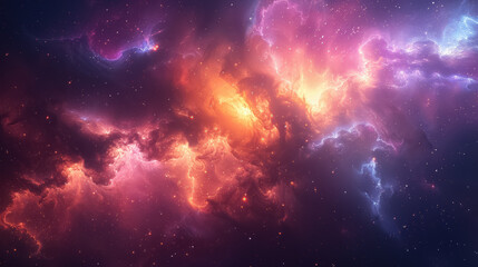 Fototapeta premium Space background with stardust and shining stars. Realistic cosmos and color nebula. Colorful galaxy