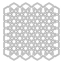 帝つなぎ　模様　線画