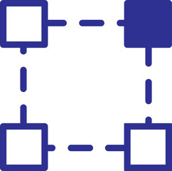 Design Icon Set blue