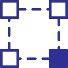 Design Icon Set blue