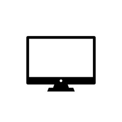 Computer desktop monitor icon trendy style. PC screen sign symbol