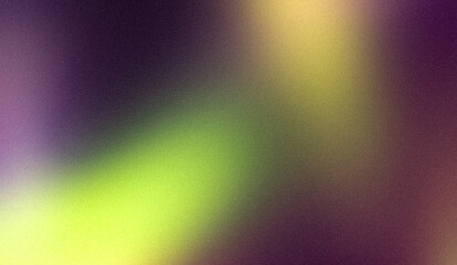 Soft green orange purple magenta blue color spots gradient grainy backdrop design, bright, shiny template. Abstract noisy smooth colours gradient template, website header, banner and poster