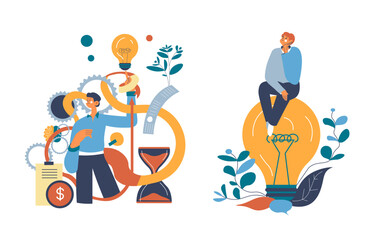 Concept of Business Solutions vector