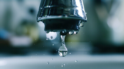 Close-up of a leaking faucet dripping water onto a white porcelain sink, highlighting the urgency of fixing a product issue.