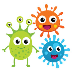 Fototapeta premium set of funny monsters