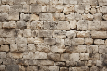 Obraz premium Processed collage of old ancient sand block wall texture in daylight. Background for banner