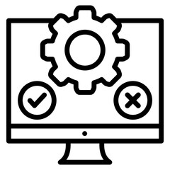 Testing Suite Icon Element For Design
