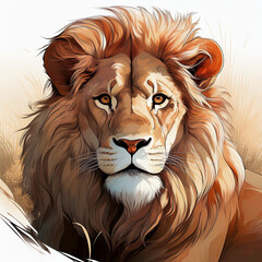 lion head portrait
