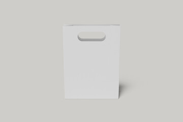 blank shopping paper bag isolated on a white background