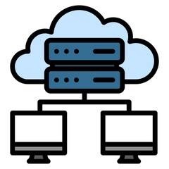 Server Provisioning Icon Element For Design