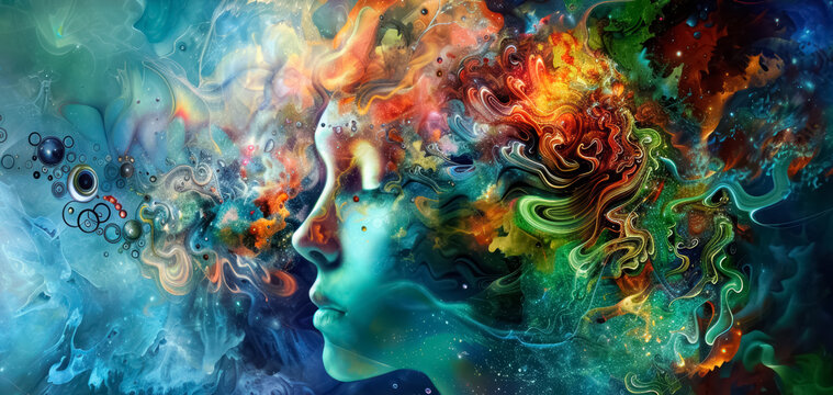 Mind games. surreal mystical fantasy artwork