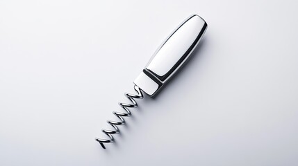 Stylish wine opener with a sleek design and spiral corkscrew. Ideal for elegant wine service and bar setups.