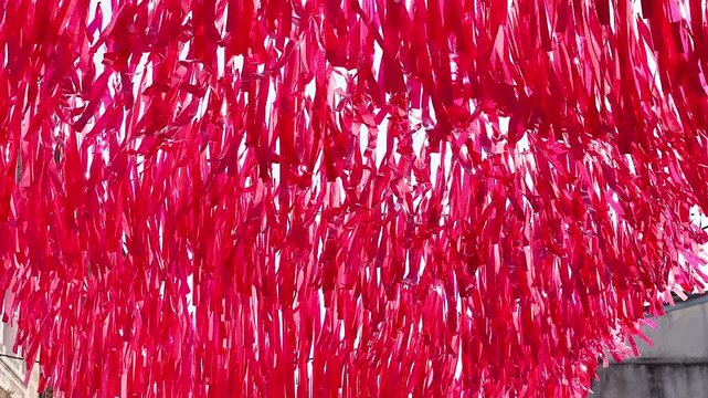 Red Ribbons in Libourne, France