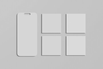 Blank social media mockup