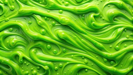 Bright green slime with oily texture ripples, creating a vibrant pattern background, slime, green, pattern, background, vibrant