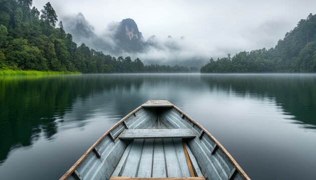 Serene Journey on Cheow Lan Lake Exploring the Tranquility of Thailands Natural Beauty
