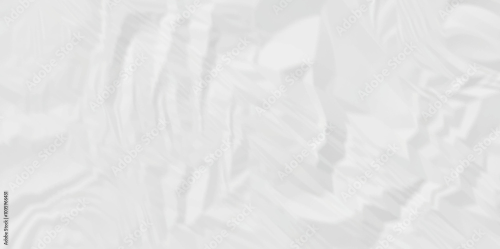 Poster vector empty crumpled paper background. white paper surface for background. white wrinkled paper tex