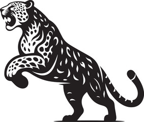 Vector Leopard Icon - Representing Hunter and Bravery.