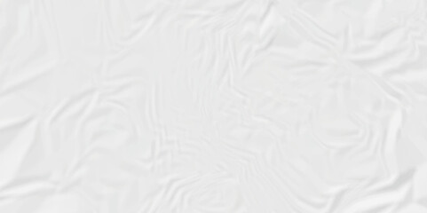 Vector empty crumpled paper background. White paper surface for background. White wrinkled paper texture. White crumpled and top view textures can be used for background of text or any contents.