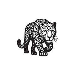 Leopard Icon in Vector - Symbol of Bravery and Hunting.