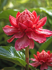 Torch Ginger in Morning Dew